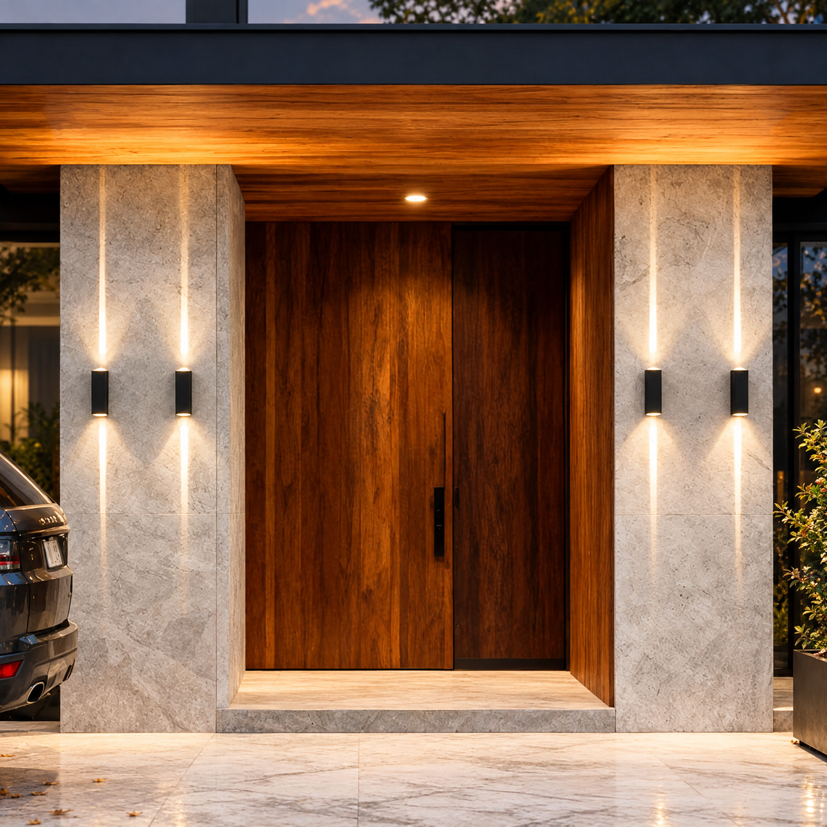 Lavisa - Modern Up and Down Outdoor Wall Sconce LED Lamp