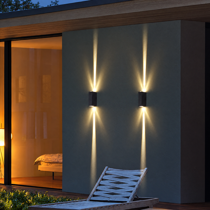 Lavisa - Modern Up and Down Outdoor Wall Sconce LED Lamp