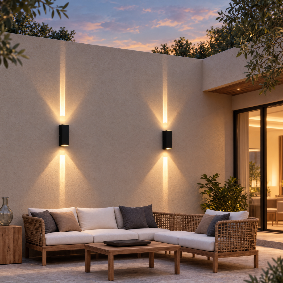 Lavisa - Modern Up and Down Outdoor Wall Sconce LED Lamp