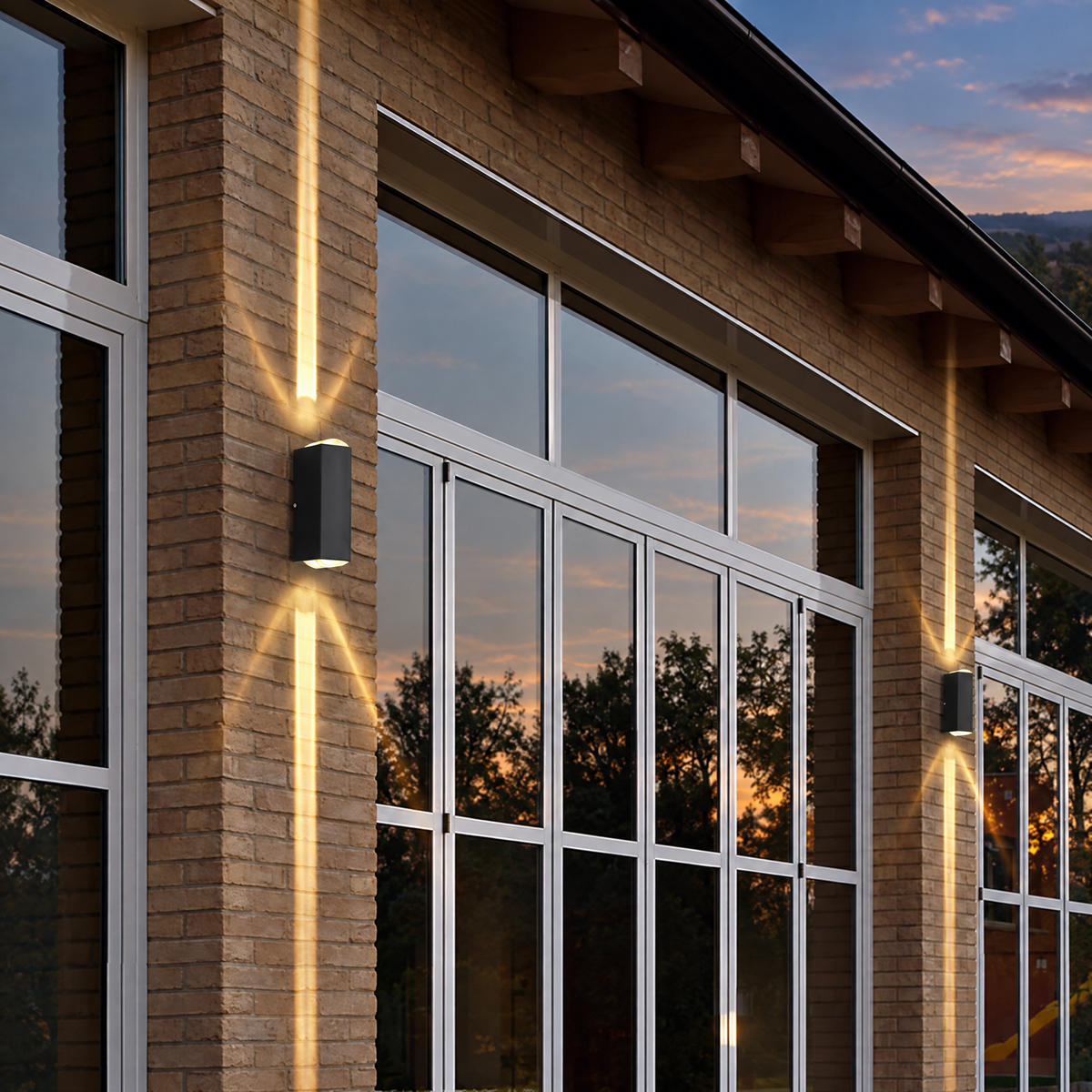 Lavisa - Modern Up and Down Outdoor Wall Sconce LED Lamp