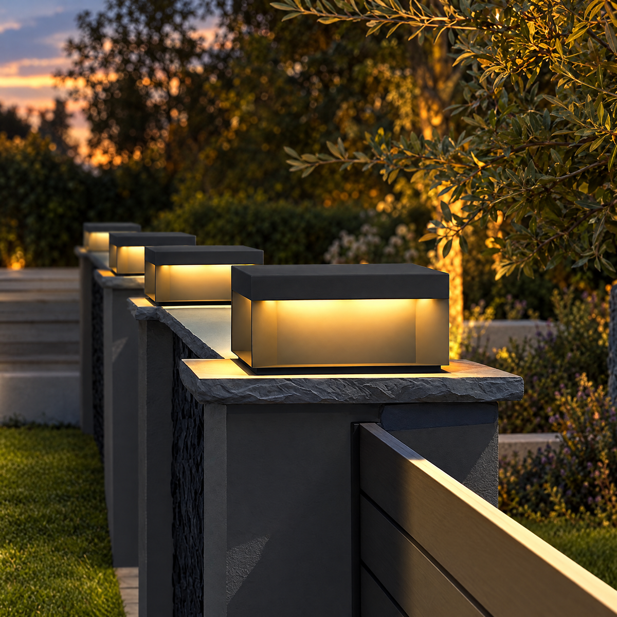 Lavisa - Square Solar Deck Light Stainless Steel IP65 Lamp