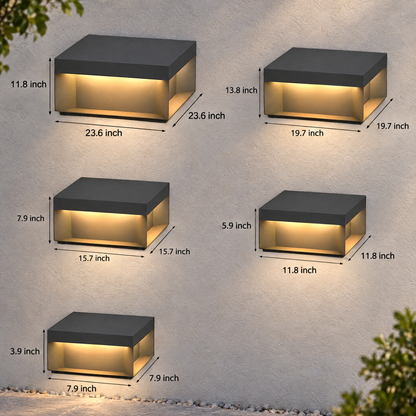 Lavisa - Square Solar Deck Light Stainless Steel IP65 Lamp
