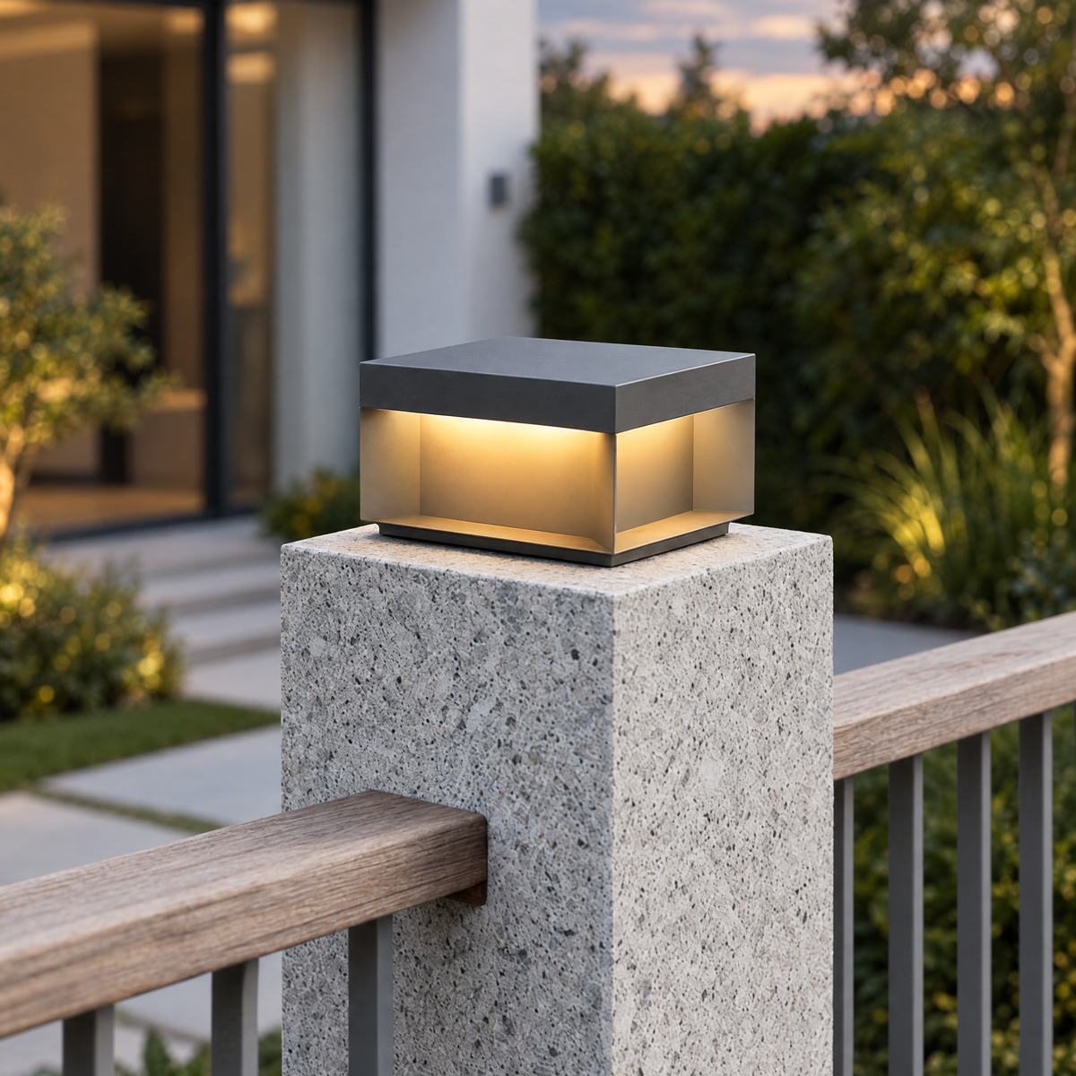 Lavisa - Square Solar Deck Light Stainless Steel IP65 Lamp