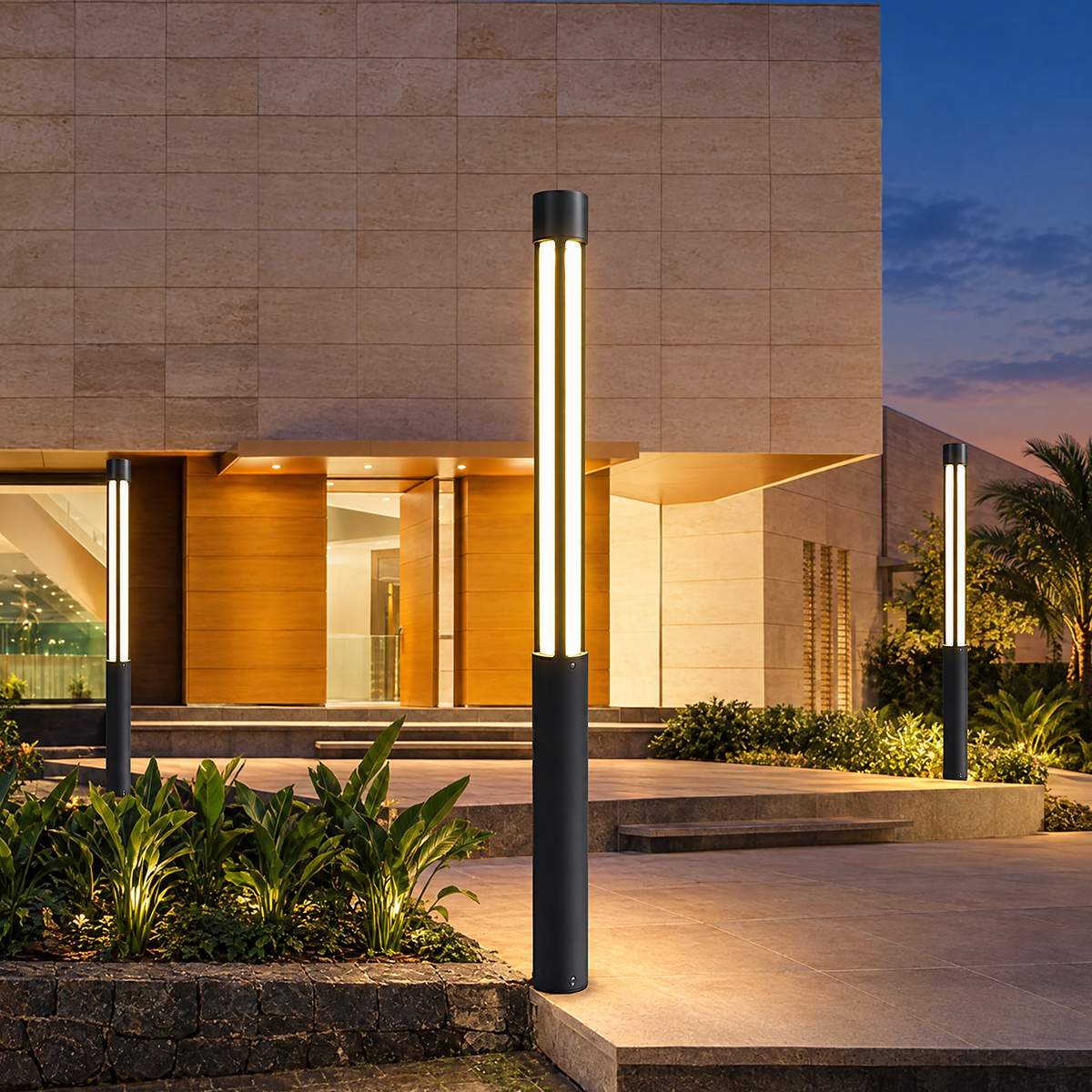 Lavisa - Modern LED Bollard Light for Outdoor Pathways