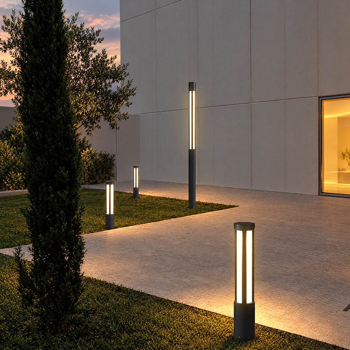 Lavisa - Modern LED Bollard Light for Outdoor Pathways