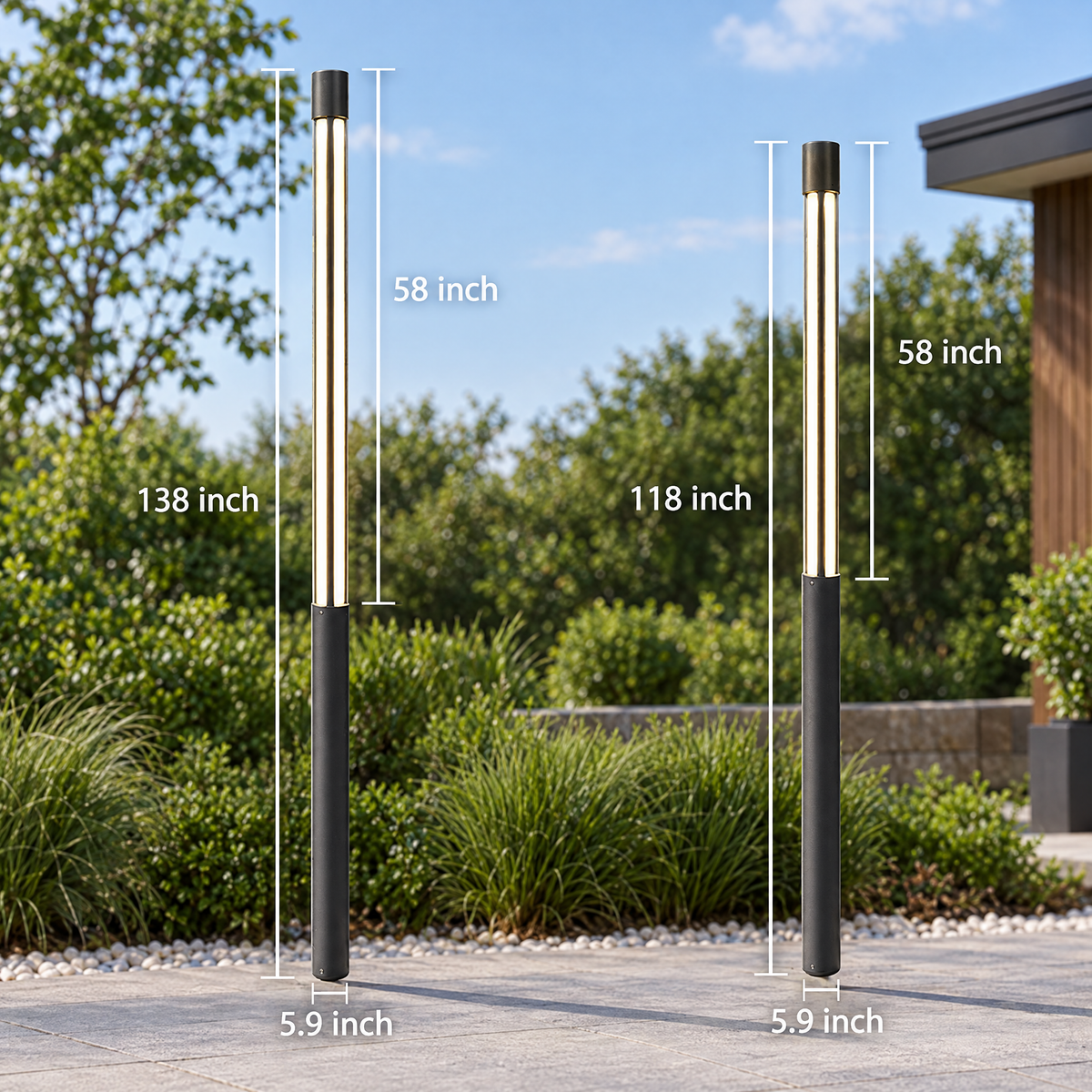 Lavisa - Modern LED Bollard Light for Outdoor Pathways