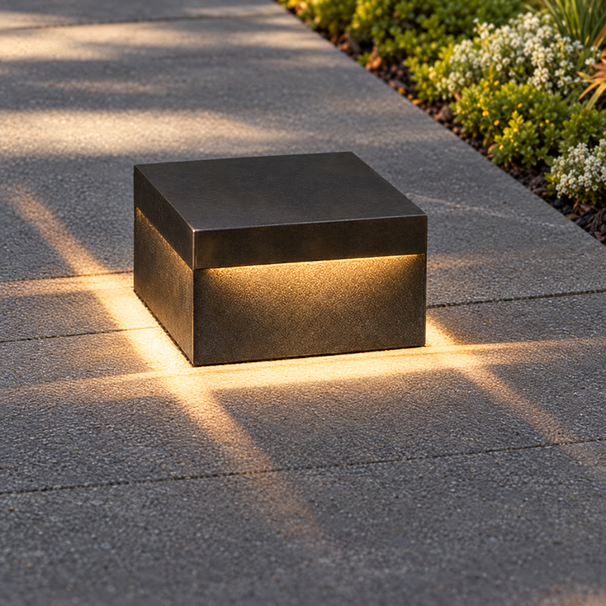 Lavisa - Modern Square Fence Post Light LED Pillar Lamp