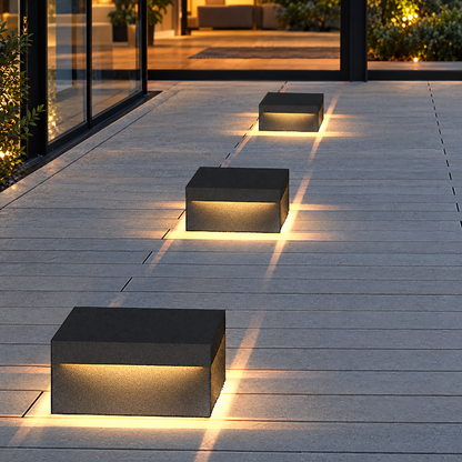 Lavisa - Modern Square Fence Post Light LED Pillar Lamp