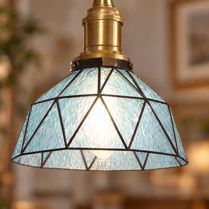 Lavisa - Vintage Stained Glass Pendant Light