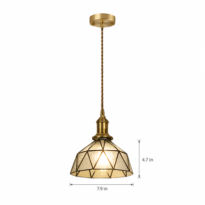 Lavisa - Vintage Stained Glass Pendant Light