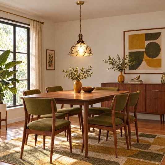 Lavisa - Vintage Stained Glass Pendant Light