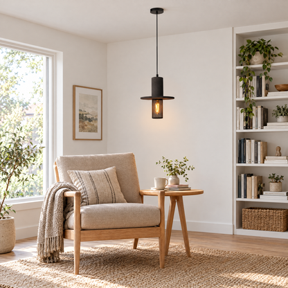 Lavisa - Cement and Mesh Pendant Light