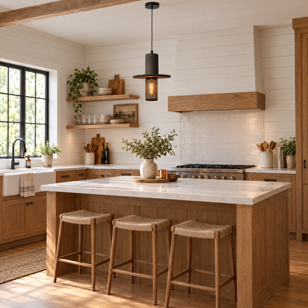Lavisa - Cement and Mesh Pendant Light