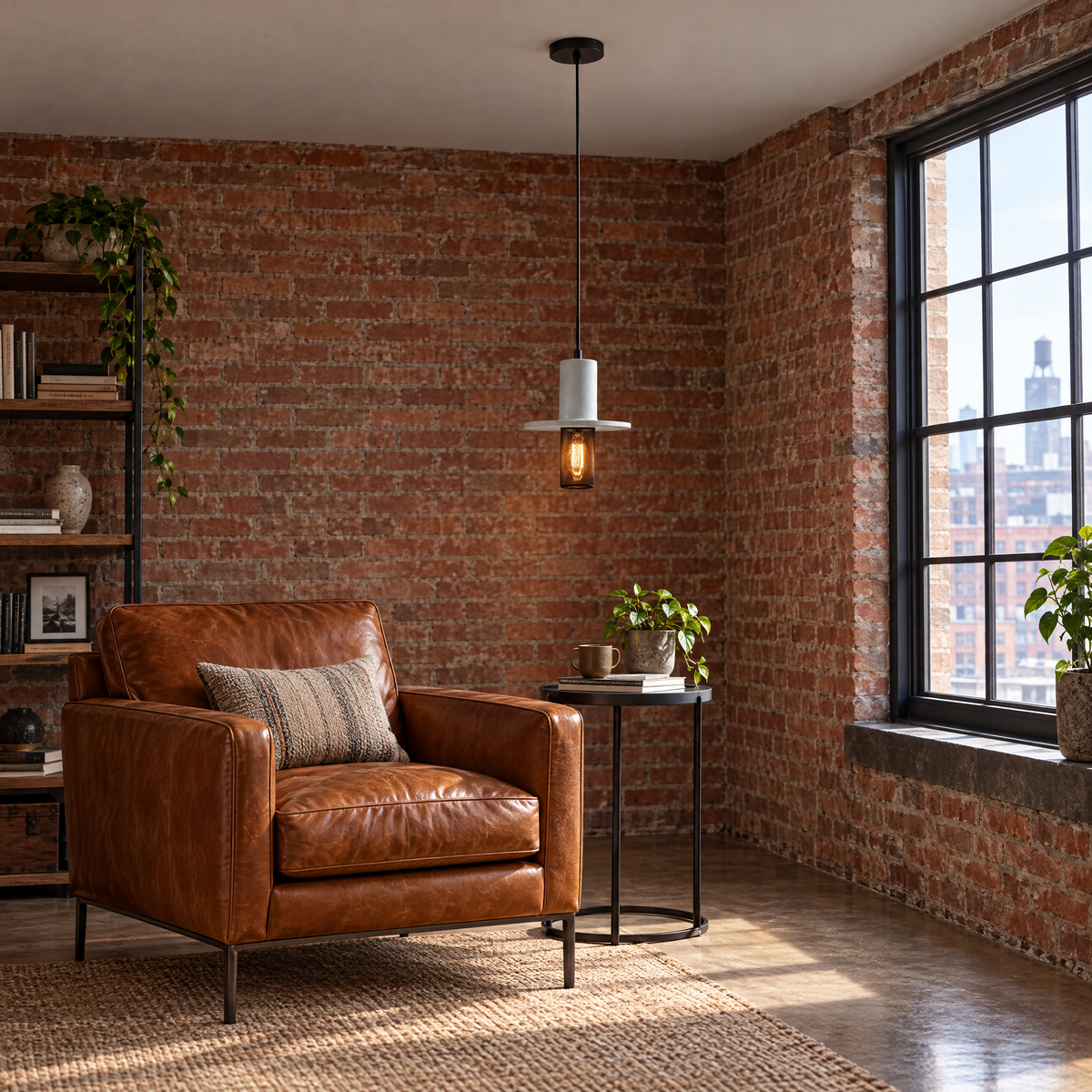 Lavisa - Cement and Mesh Pendant Light