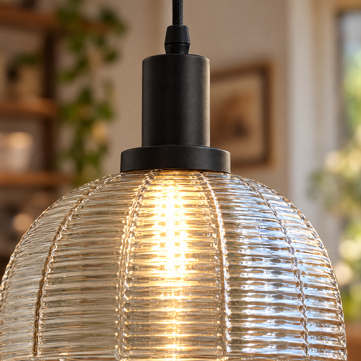 Lavisa - Vintage Glass Dome Pendant Light