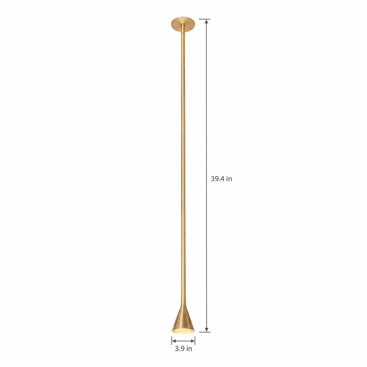 Lavisa - Long Tube Cone Pendant Light