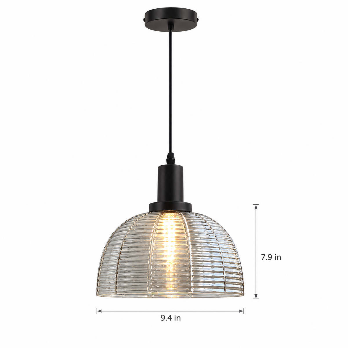 Lavisa - Vintage Glass Dome Pendant Light