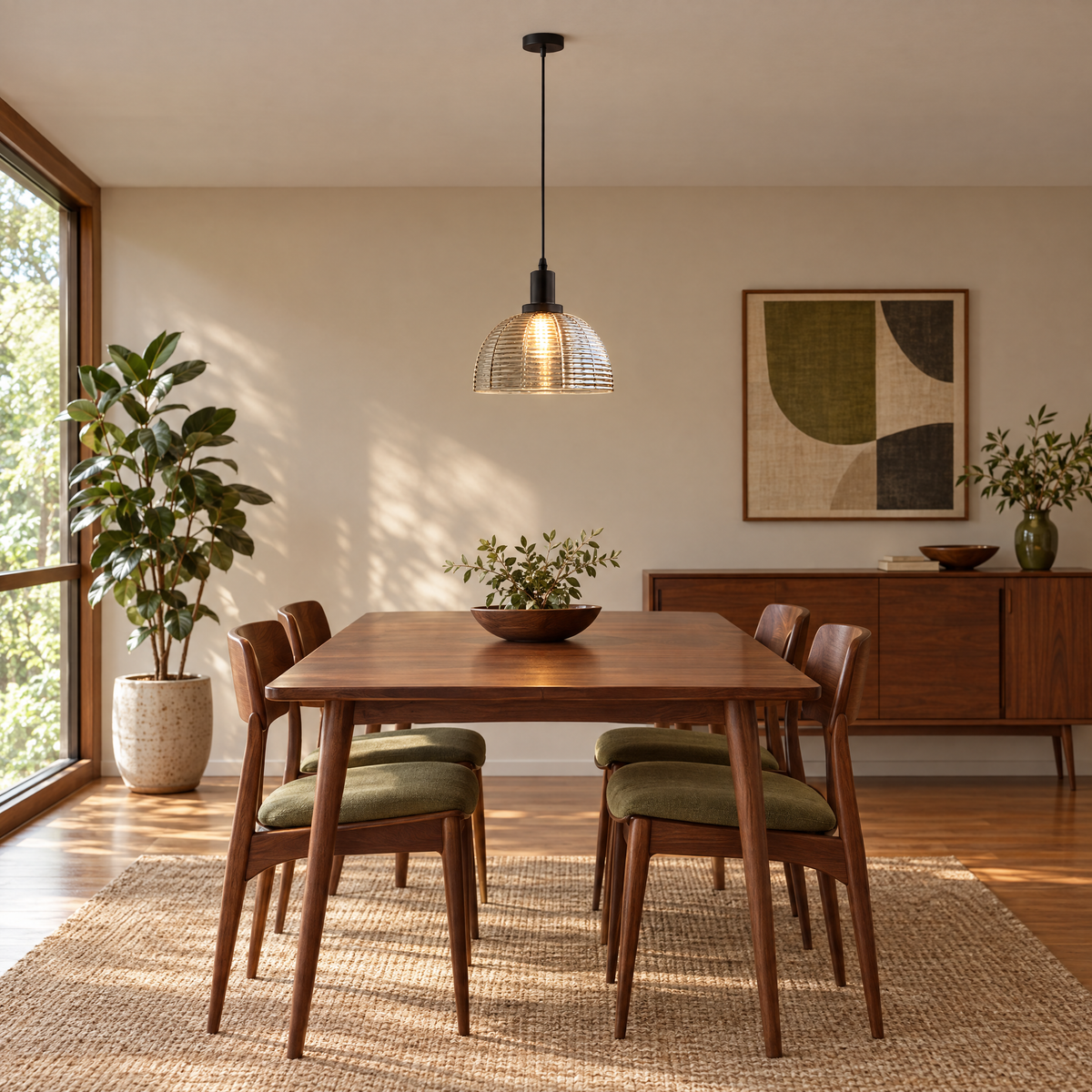 Lavisa - Vintage Glass Dome Pendant Light