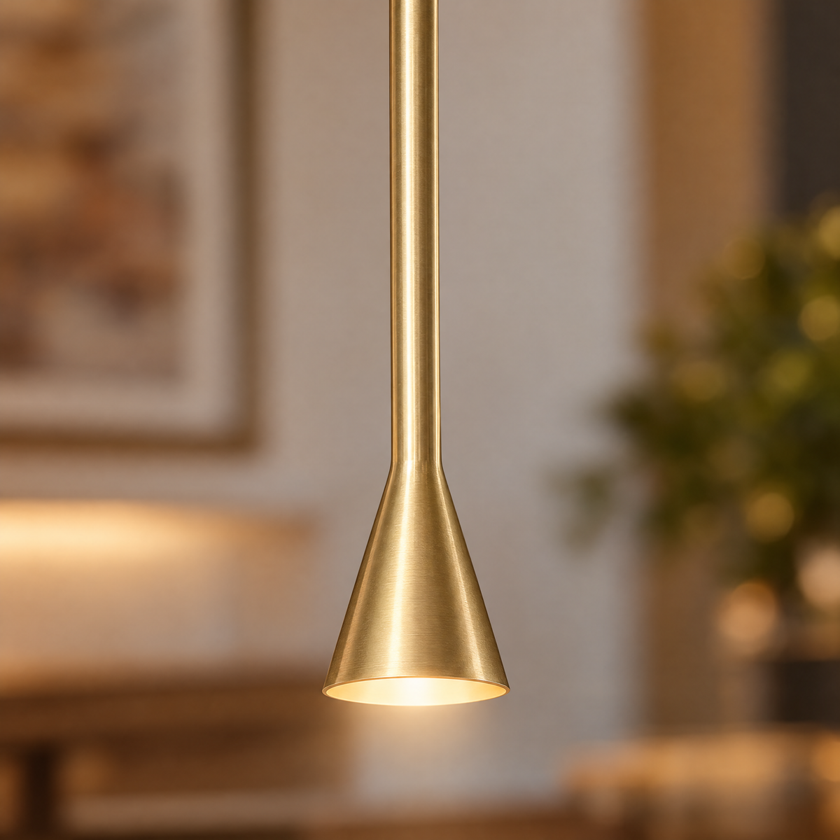 Lavisa - Long Tube Cone Pendant Light