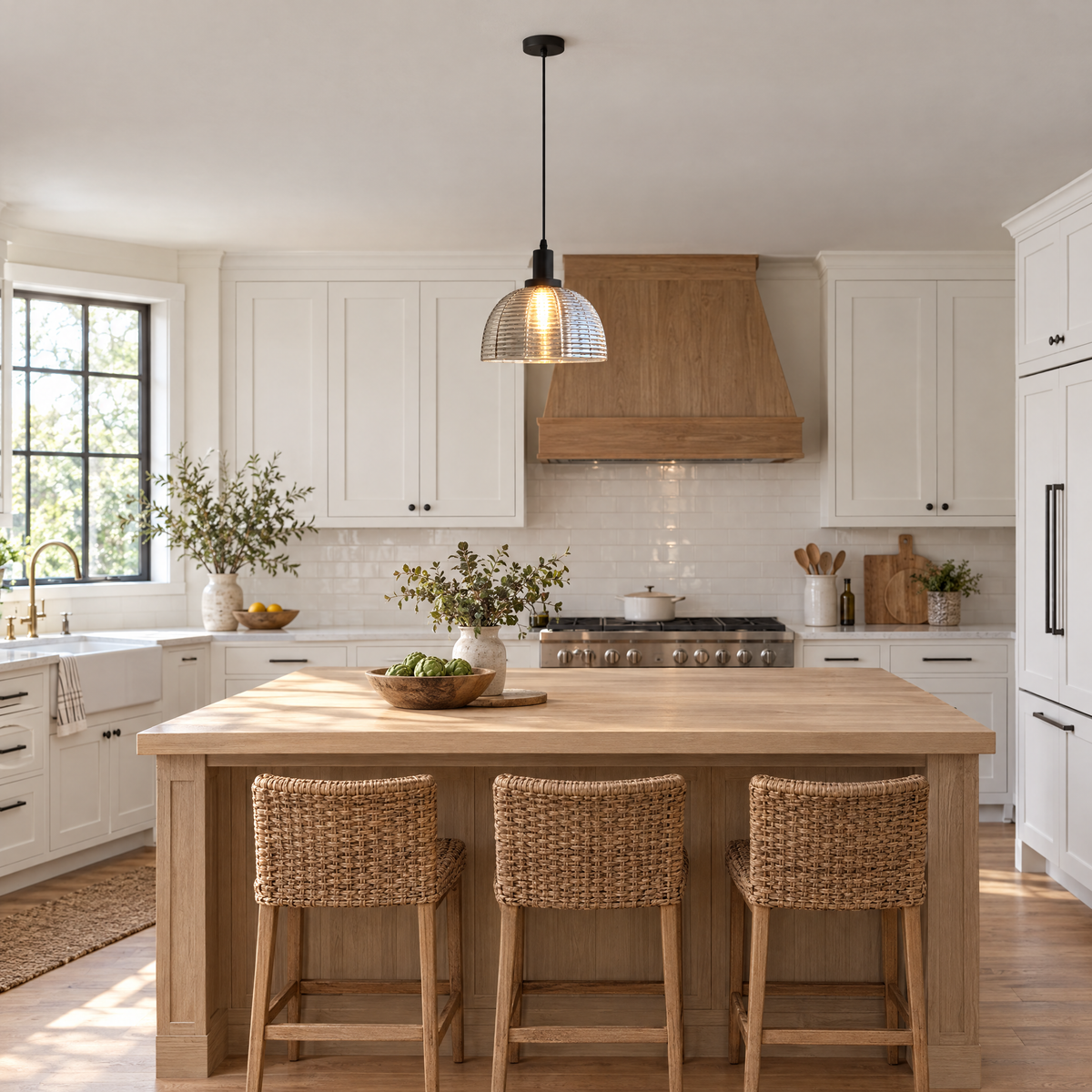 Lavisa - Vintage Glass Dome Pendant Light
