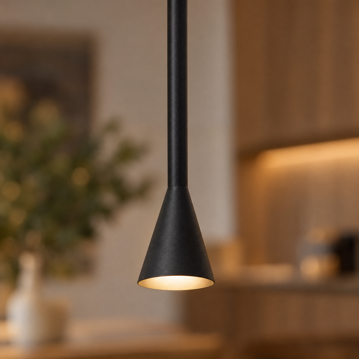 Lavisa - Long Tube Cone Pendant Light