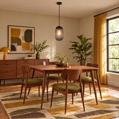Lavisa - Ribbed Glass Pendant Light
