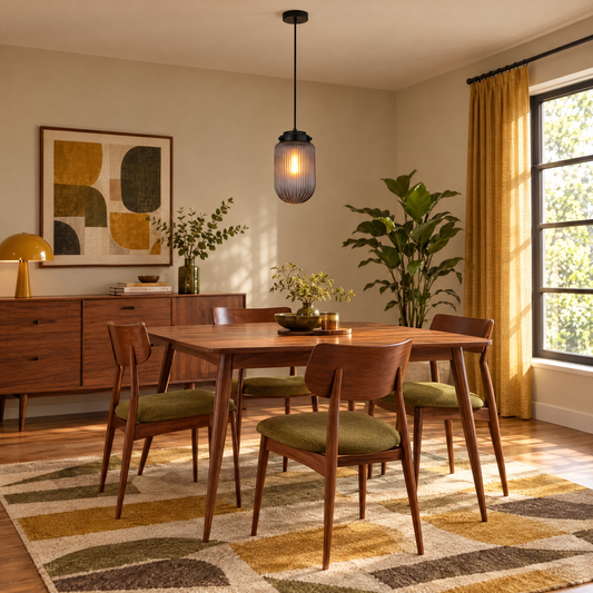 Lavisa - Ribbed Glass Pendant Light