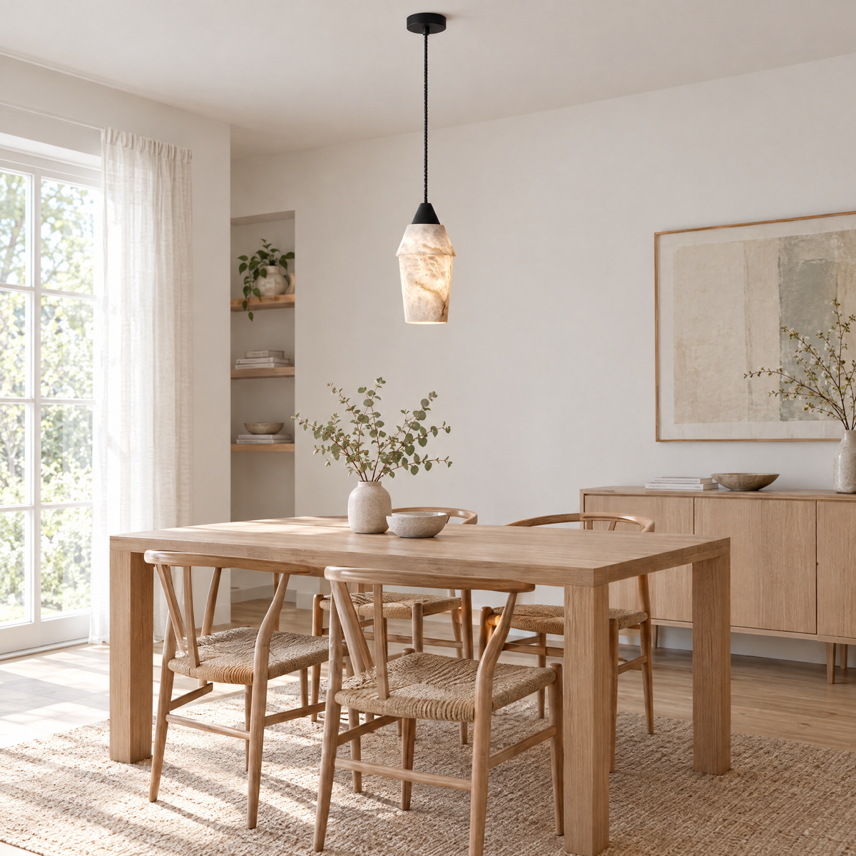 Lavisa - Alabaster Pendant Light for Kitchen Island