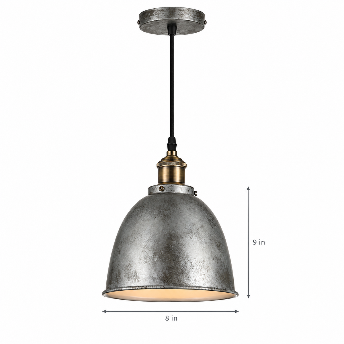 Lavisa - Rustic Metal Dome Pendant Light for Kitchen Island