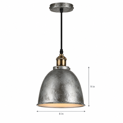Lavisa - Rustic Metal Dome Pendant Light for Kitchen Island