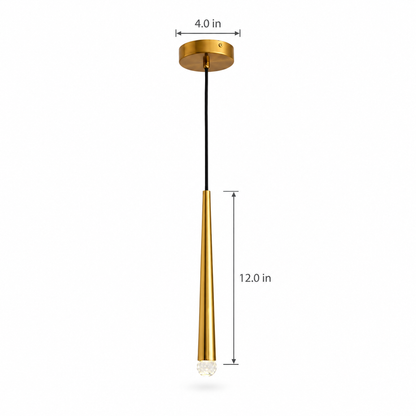 Lavisa - Slim Crystal Cylinder Pendant Light