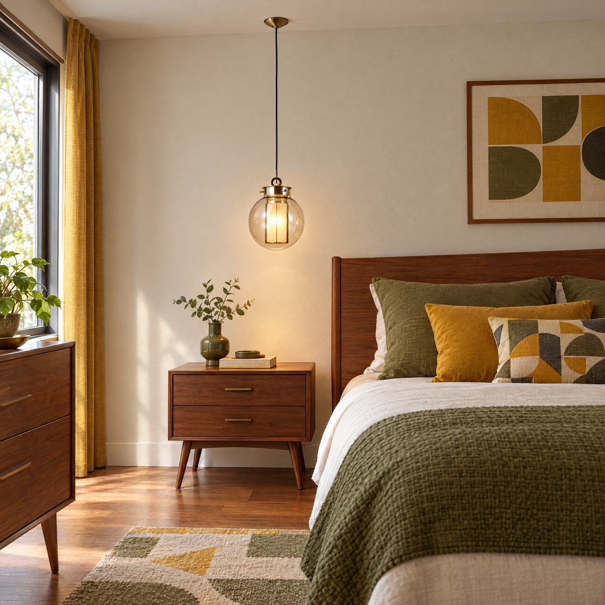 Lavisa - Amber Glass Pendant Light