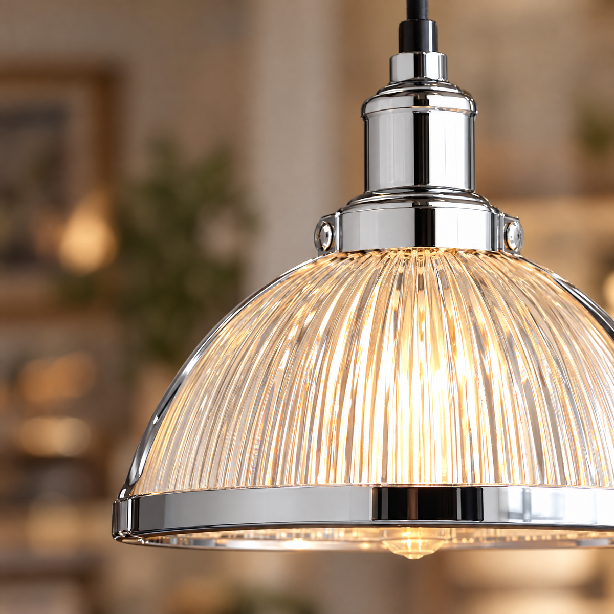 Lavisa - Striped Glass Pendant Light