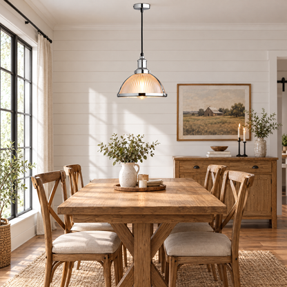 Lavisa - Striped Glass Pendant Light