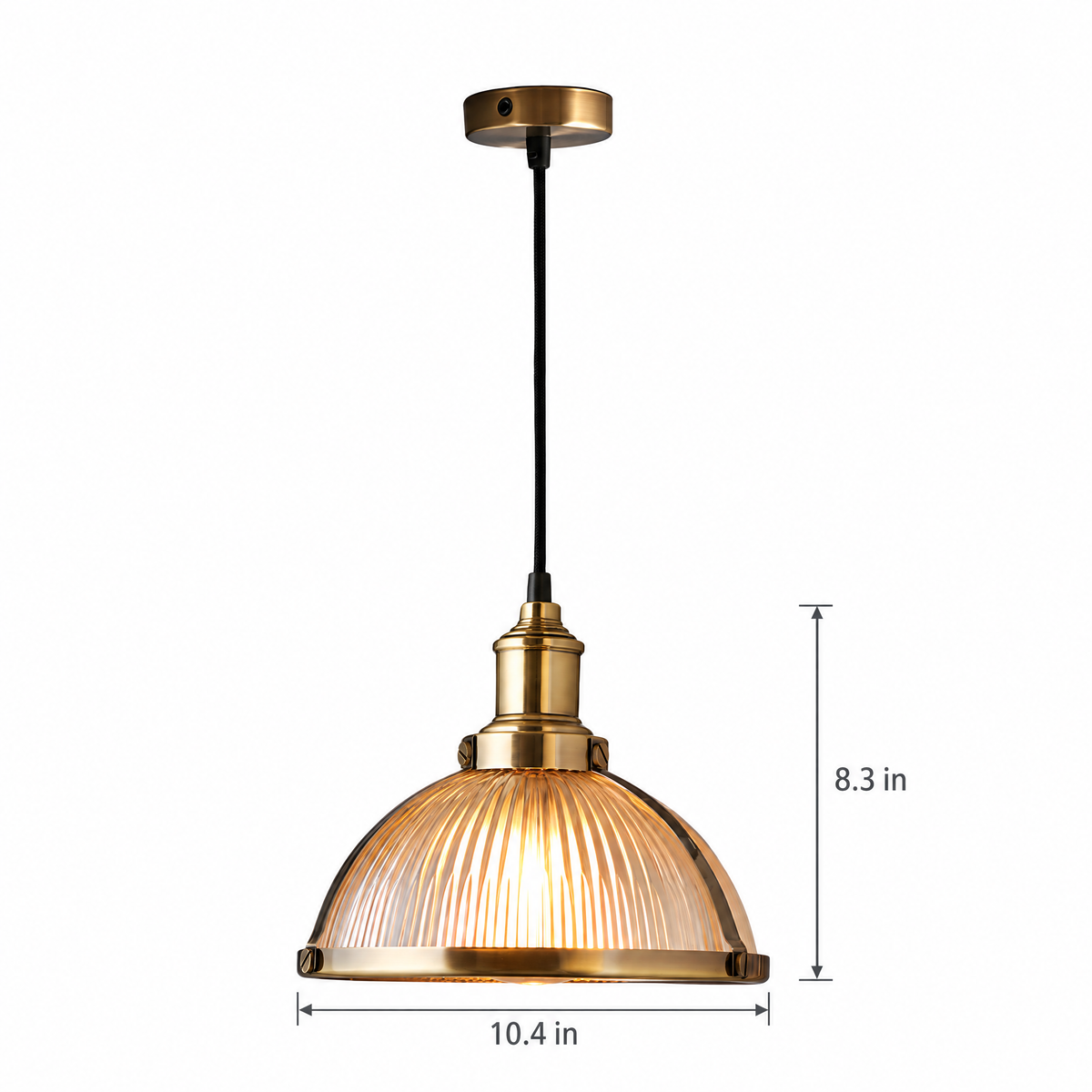 Lavisa - Striped Glass Pendant Light