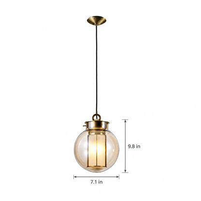 Lavisa - Amber Glass Pendant Light