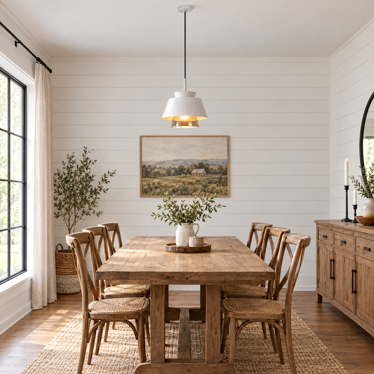 Lavisa - Traditional Glass and Metal Pendant Light