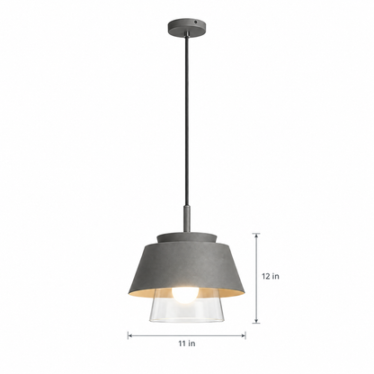 Lavisa - Traditional Glass and Metal Pendant Light