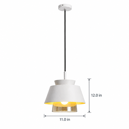 Lavisa - Traditional Glass and Metal Pendant Light