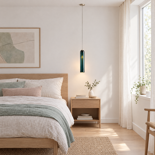 Lavisa - Long Milk Glass Bottle Pendant Light