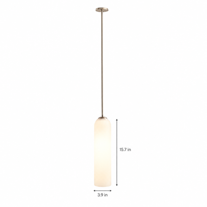 Lavisa - Long Milk Glass Bottle Pendant Light