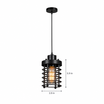 Lavisa - Industrial Metal Cage Pendant Light