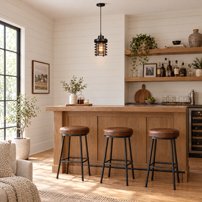 Lavisa - Industrial Metal Cage Pendant Light