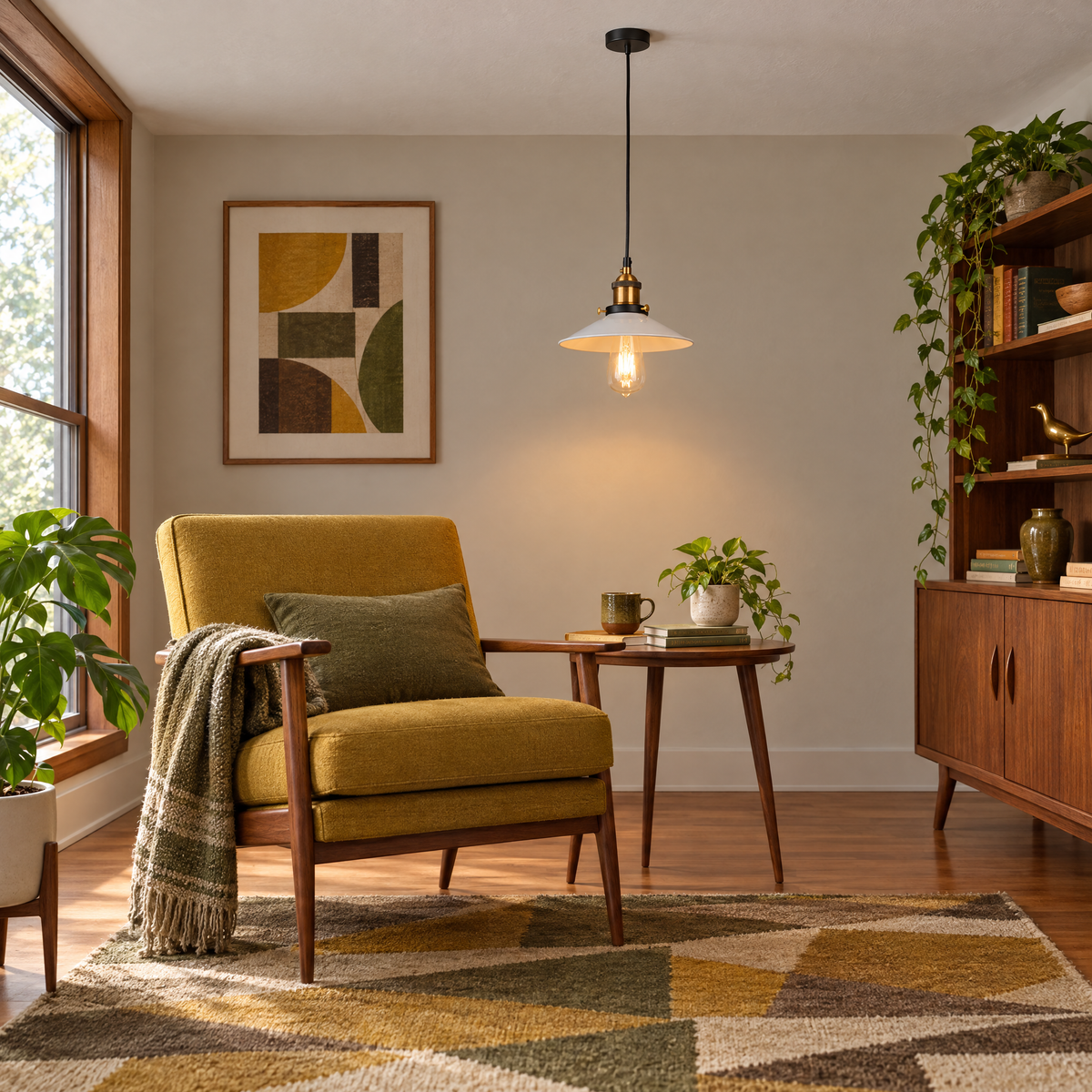 Lavisa - Industrial Metal Cone Pendant Light with Adjustable Wire