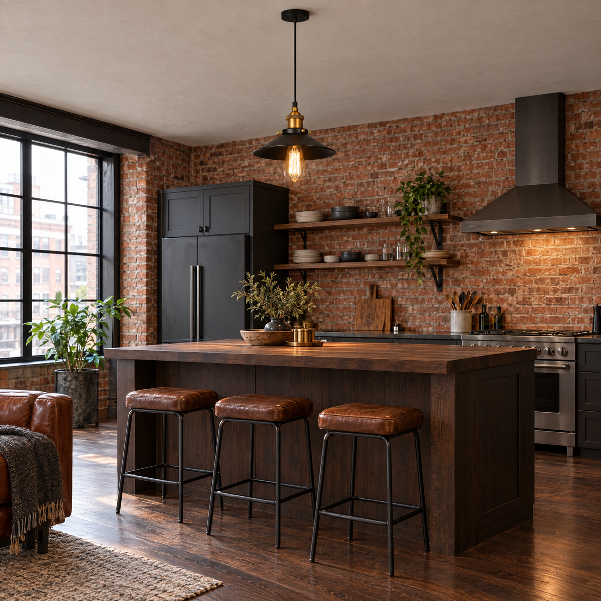Lavisa - Industrial Metal Cone Pendant Light with Adjustable Wire