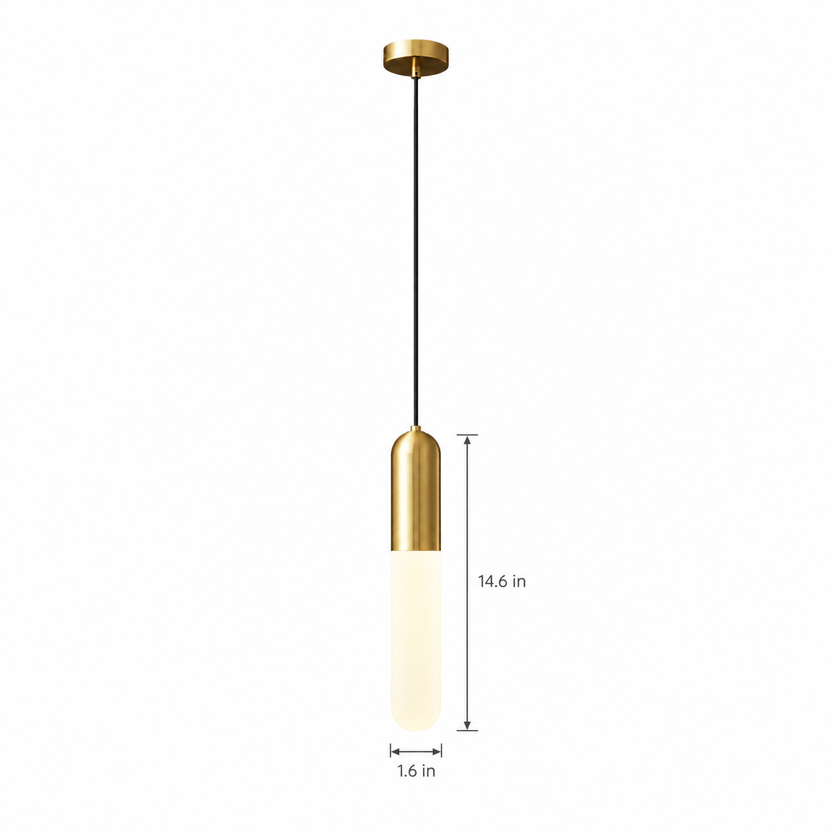 Lavisa - Long Copper Pendant Light