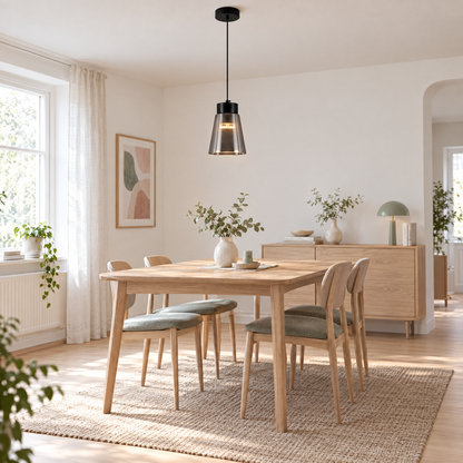 Lavisa - Smoke Gray Glass COB Pendant Light