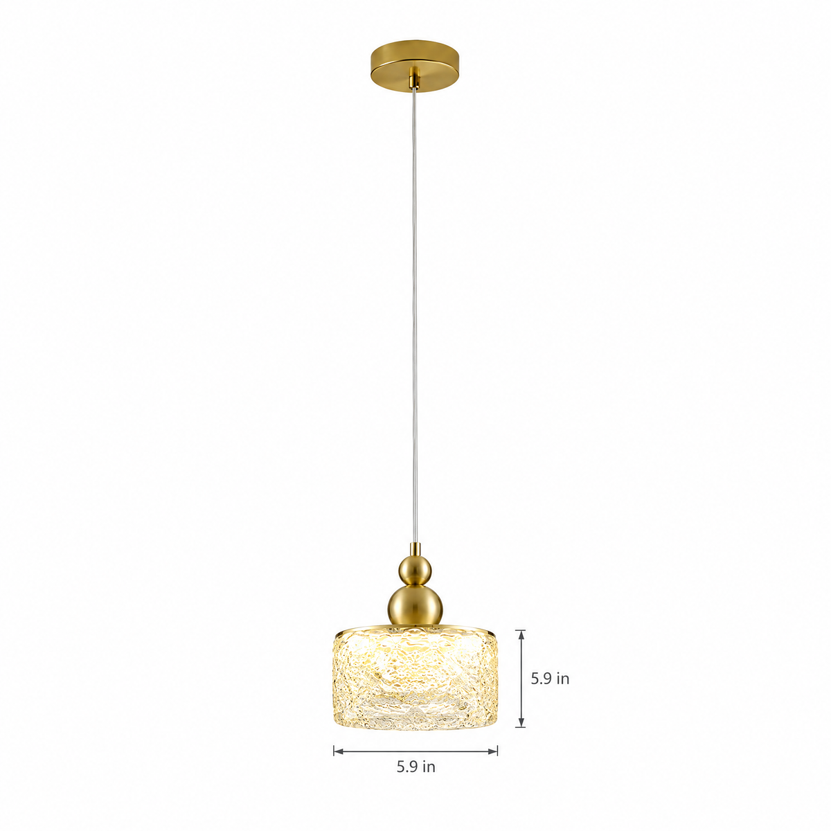 Lavisa - Ice Texture Acrylic Pendant Light