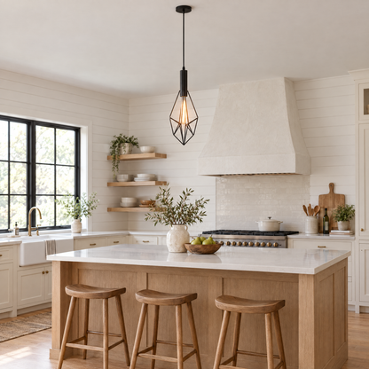 Lavisa - Black Wire Cage Pendant Light