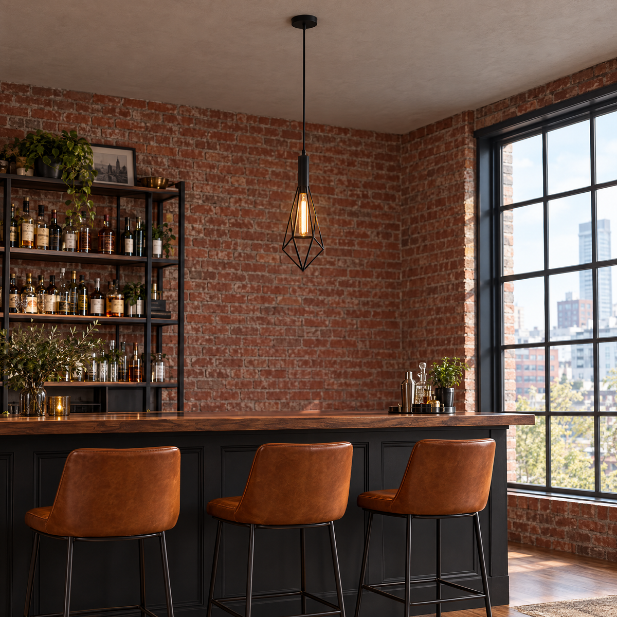 Lavisa - Black Wire Cage Pendant Light